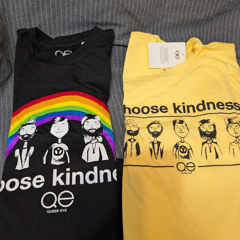 QED London Black and Yellow Short Sleeve Tees